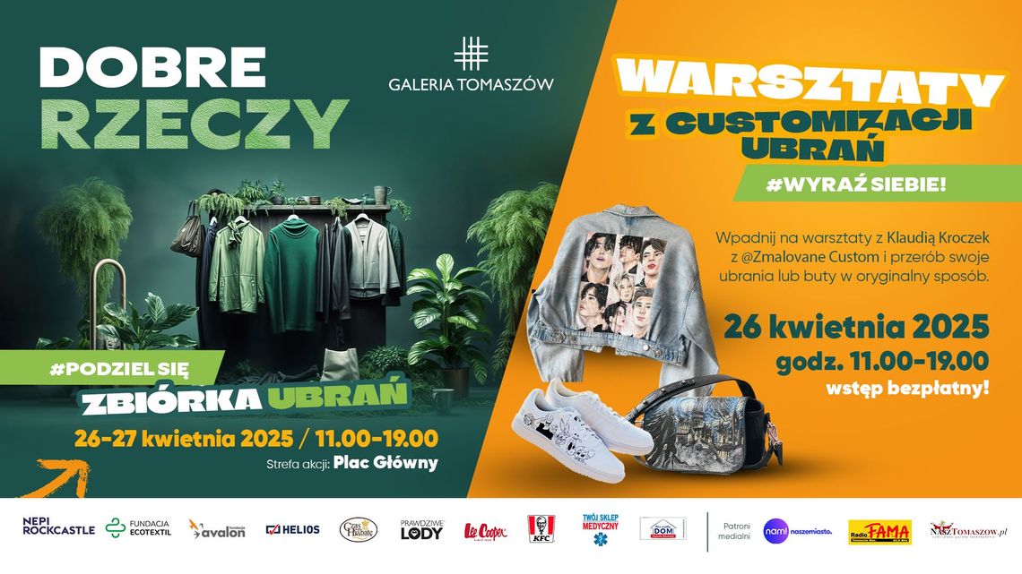 Wielka zbiórka „DOBRE RZECZY” już za chwilę w Galerii Tomaszów