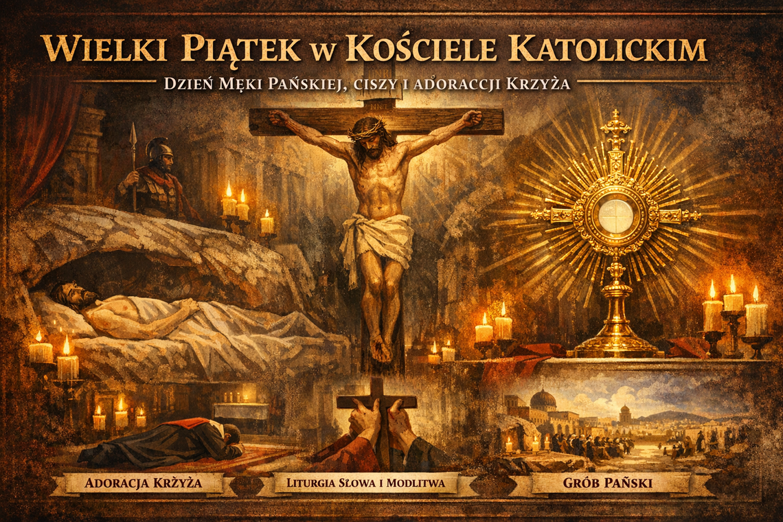 Wielki Piątek w Kościele katolickim – dzień Męki Pańskiej, ciszy i adoracji krzyża