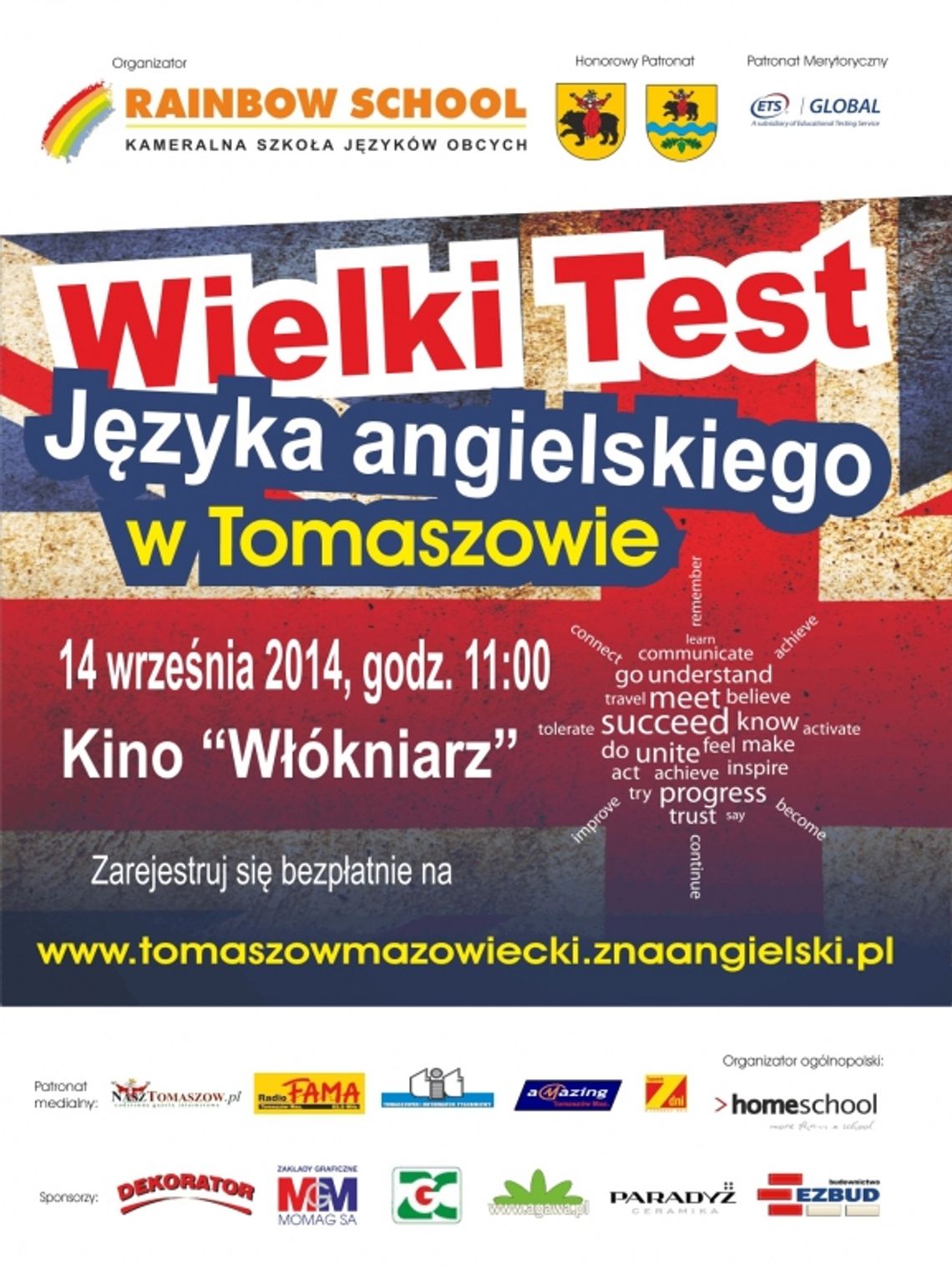 WIELKI TEST JĘZYKA ANGIELSKIEGO – udowodnij, że Ty i Tomaszów zna angielski