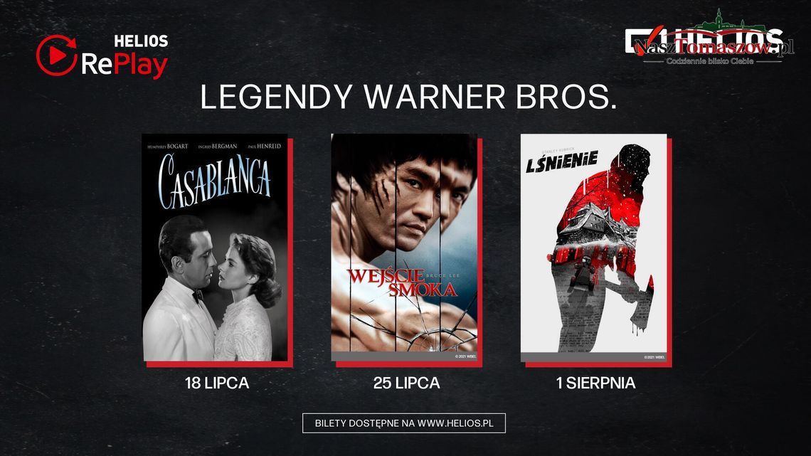 Wielkie kino wraca na duży ekran. Helios RePlay przypomina filmy, które stały się legendą Wielkie kino wraca na duży ekran. Helios RePlay przypomina filmy, które stały się legendą