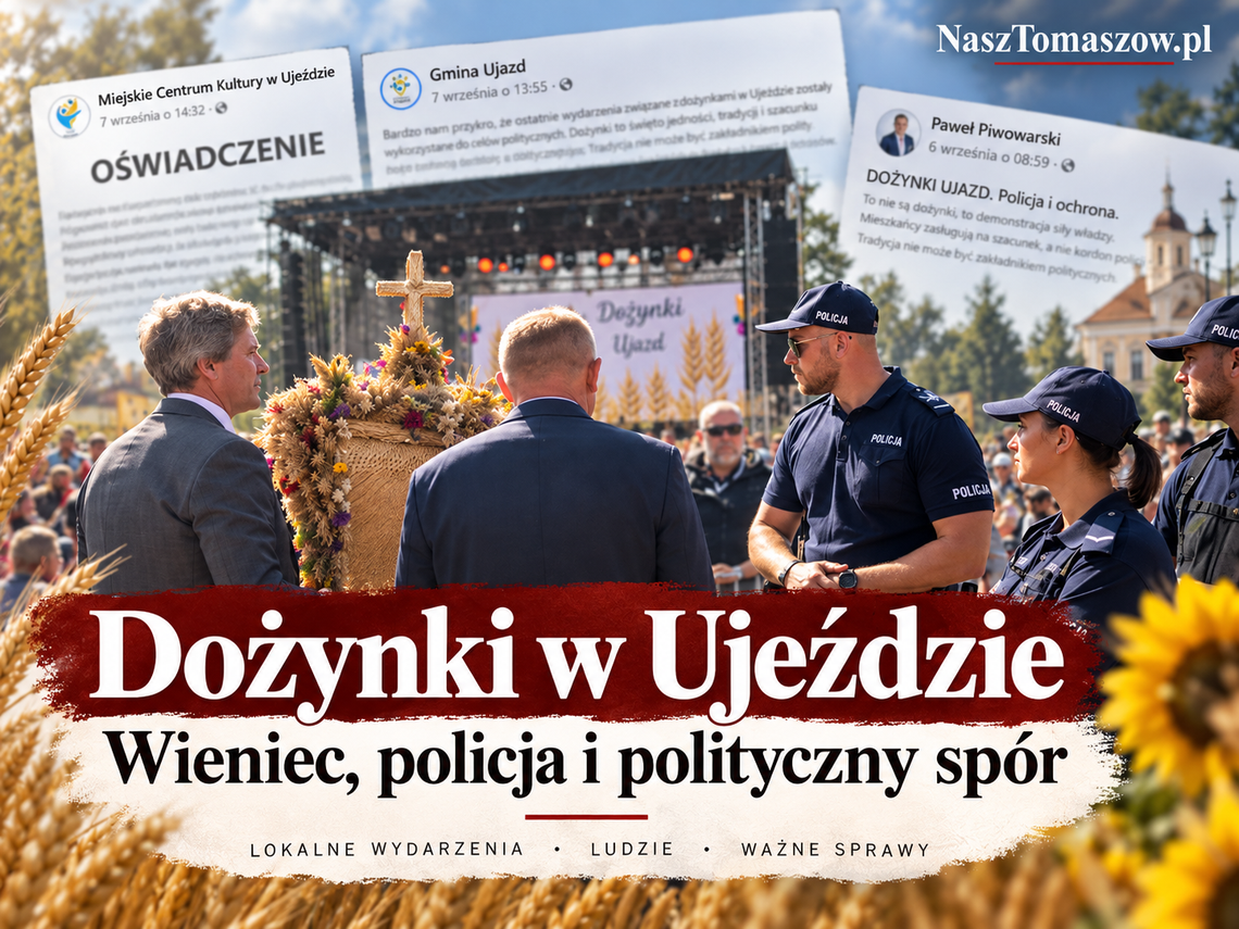 Wieniec, ochrona i policja. Dożynki w Ujeździe przykrył polityczny spór Wieniec, ochrona i policja. Dożynki w Ujeździe przykrył polityczny spór
