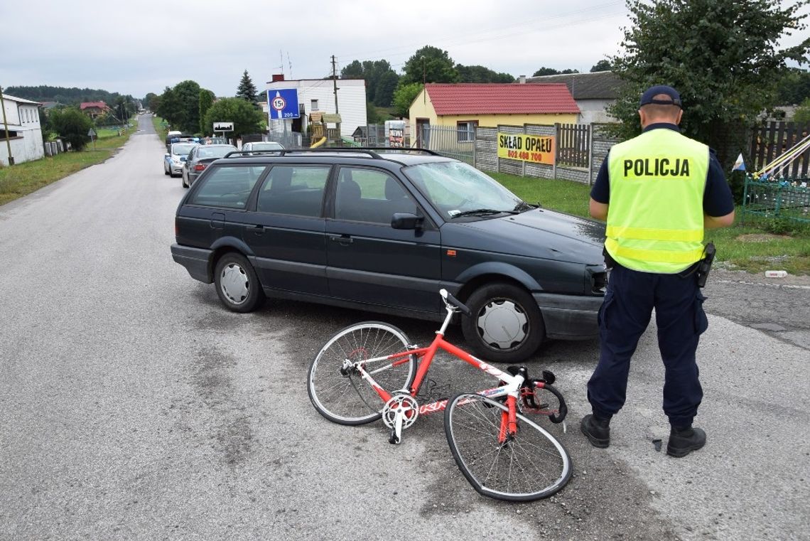 Wjechał w rowerzystę