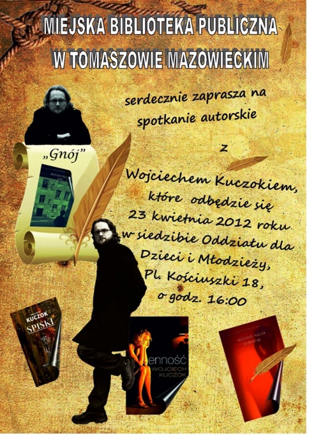 Wojciech Kuczok opowie o swoich książkach