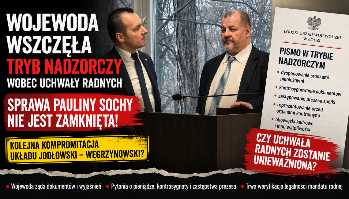 Wojewoda weryfikuje uchwałę ws. Pauliny Sochy