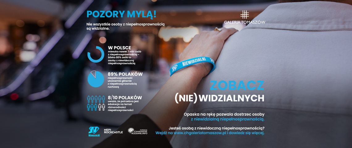 Wsparcie dla osób z niewidocznymi niepełnosprawnościami w Galerii Tomaszów Wsparcie dla osób z niewidocznymi niepełnosprawnościami w Galerii Tomaszów