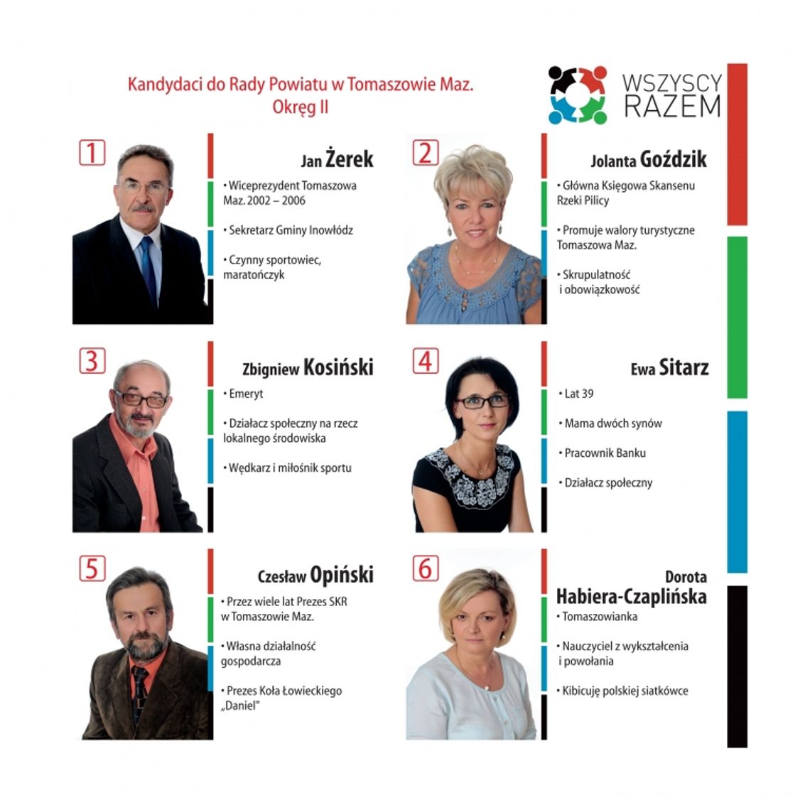 Wszyscy Razem do Rady Powiatu Tomaszowskiego - okręg numer 2 Wszyscy Razem do Rady Powiatu Tomaszowskiego - okręg numer 2