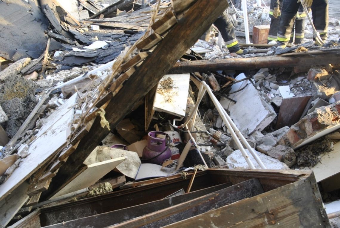 Wybuch zniszczył budynek