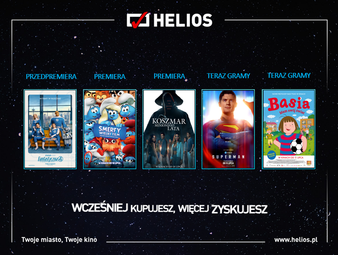 Wyczekiwane letnie nowości w kinach Helios Wyczekiwane letnie nowości w kinach Helios