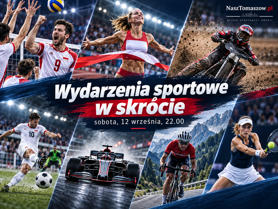 Wydarzenia sportowe w skrócie – sobota, 12 września, godz. 22.00