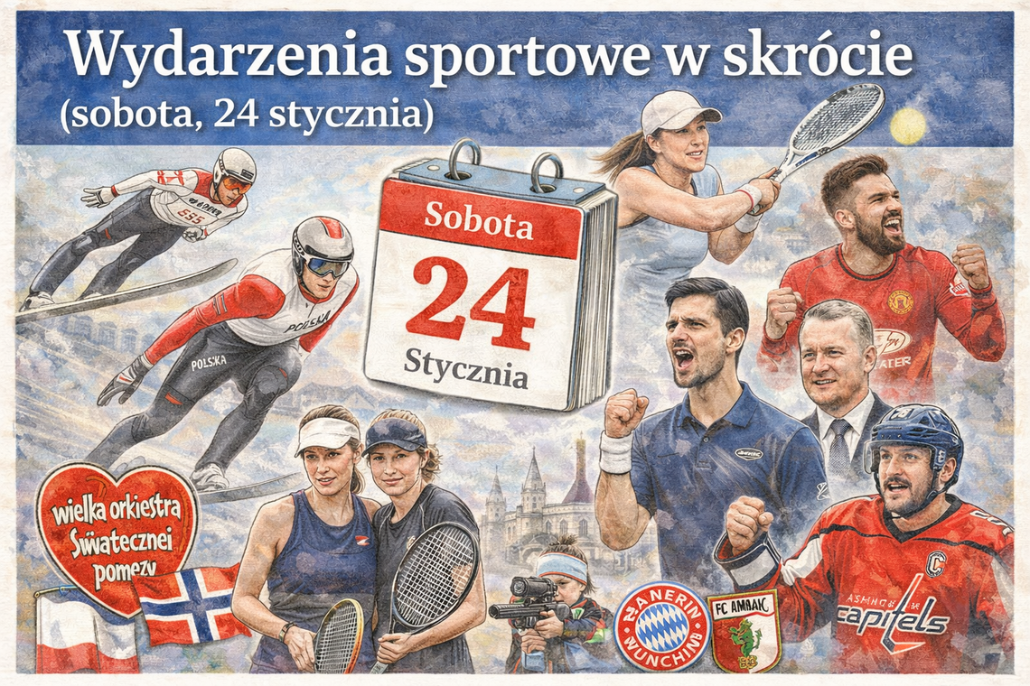 Wydarzenia sportowe w skrócie, sobota 24 stycznia Wydarzenia sportowe w skrócie, sobota 24 stycznia