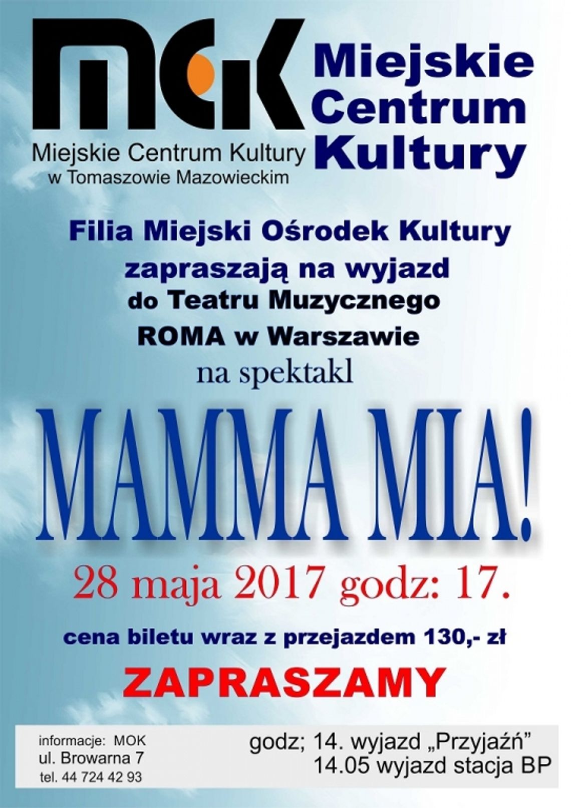 Wyjazd do Teatru Muzycznego Roma
