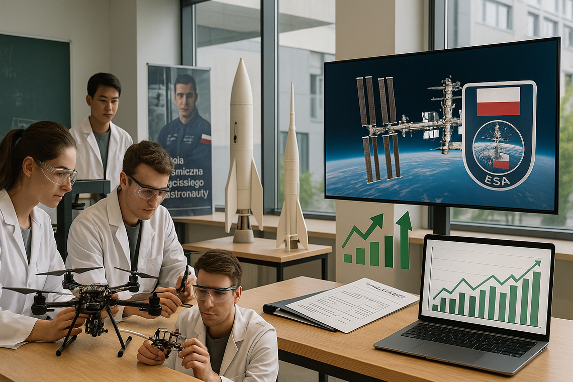 Wzrost zainteresowania kierunkami ścisłymi, ale uczelnie nie łączą go z misją kosmiczną Polaka