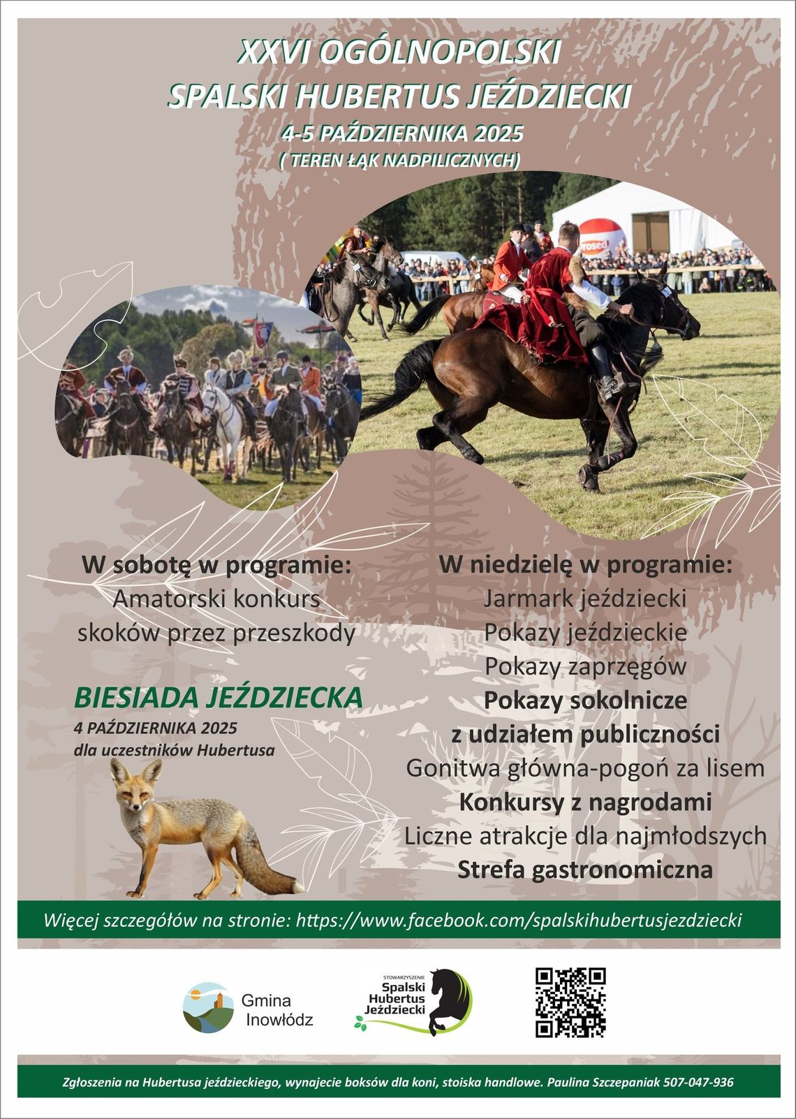 XXVI Ogólnopolski Spalski Hubertus Jeździecki. Dwa dni koni, tradycji i rodzinnych atrakcji