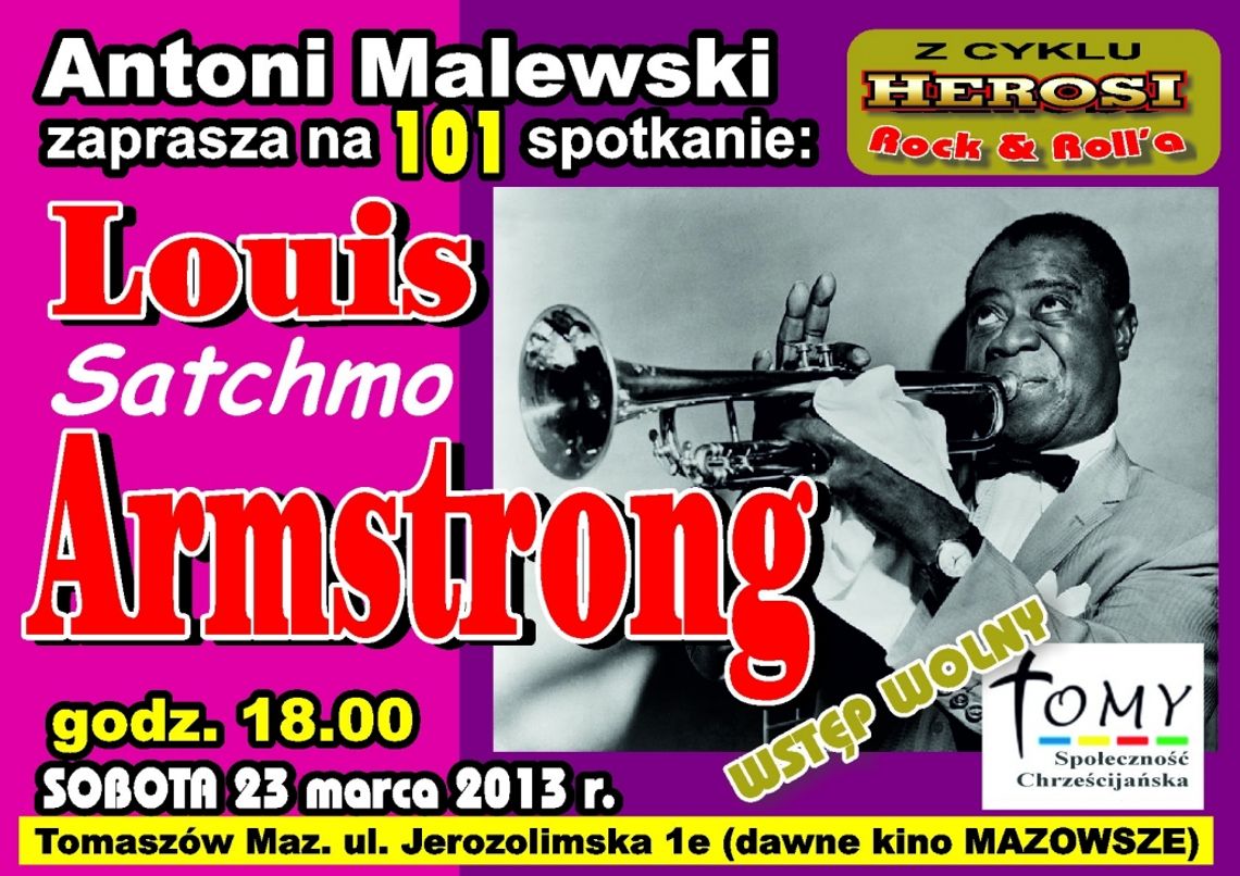 Z cyklu Herosi Rock'n'rolla - Louis Satchmo Armstrong