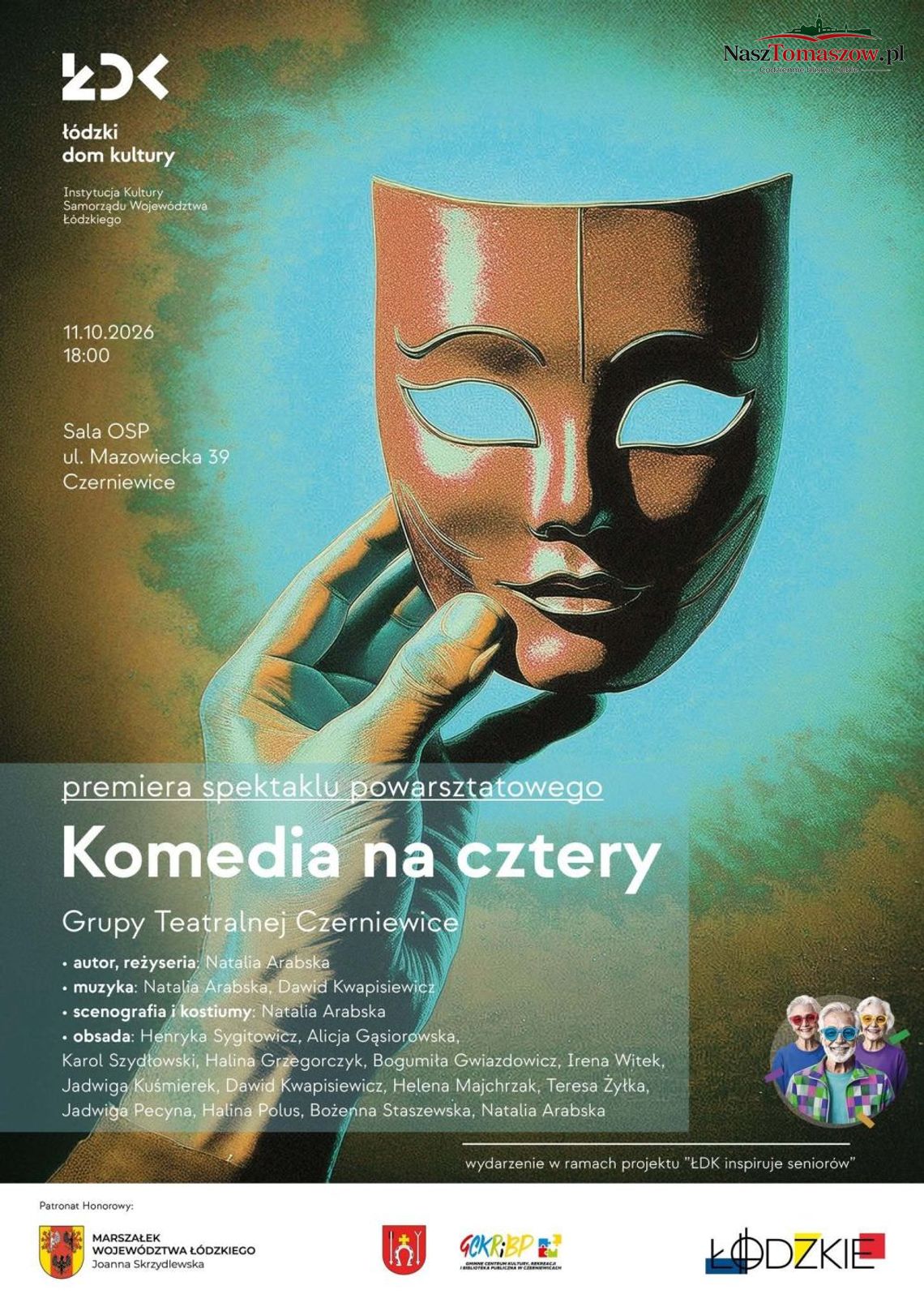 Z remizy w Czerniewicach na scenę Teatru Jaracza. Lokalni aktorzy pokażą „Komedię na cztery” w Łodzi