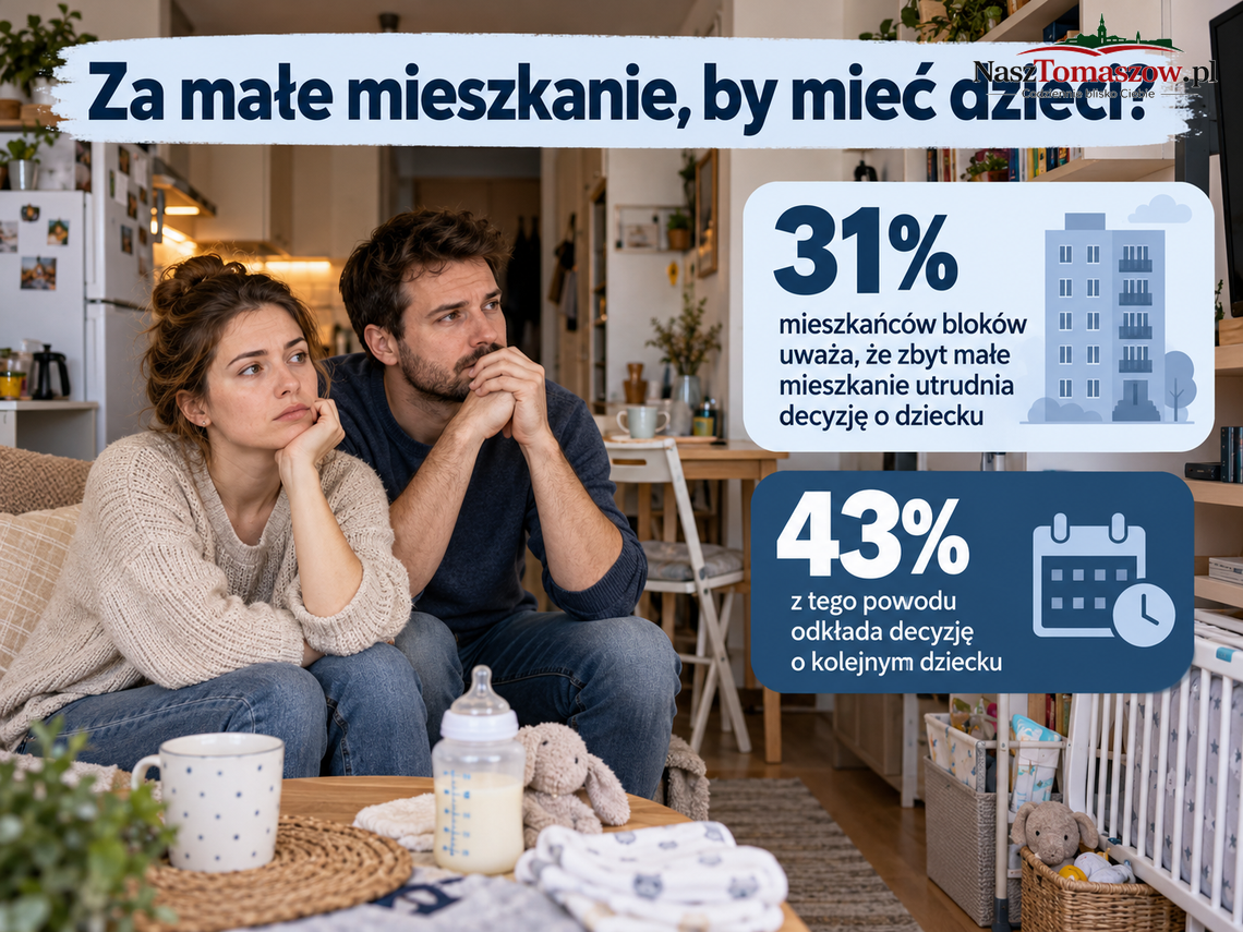 Za małe mieszkanie, by mieć dziecko? Co trzeci Polak wskazuje właśnie na ten problem Za małe mieszkanie, by mieć dziecko? Co trzeci Polak wskazuje właśnie na ten problem