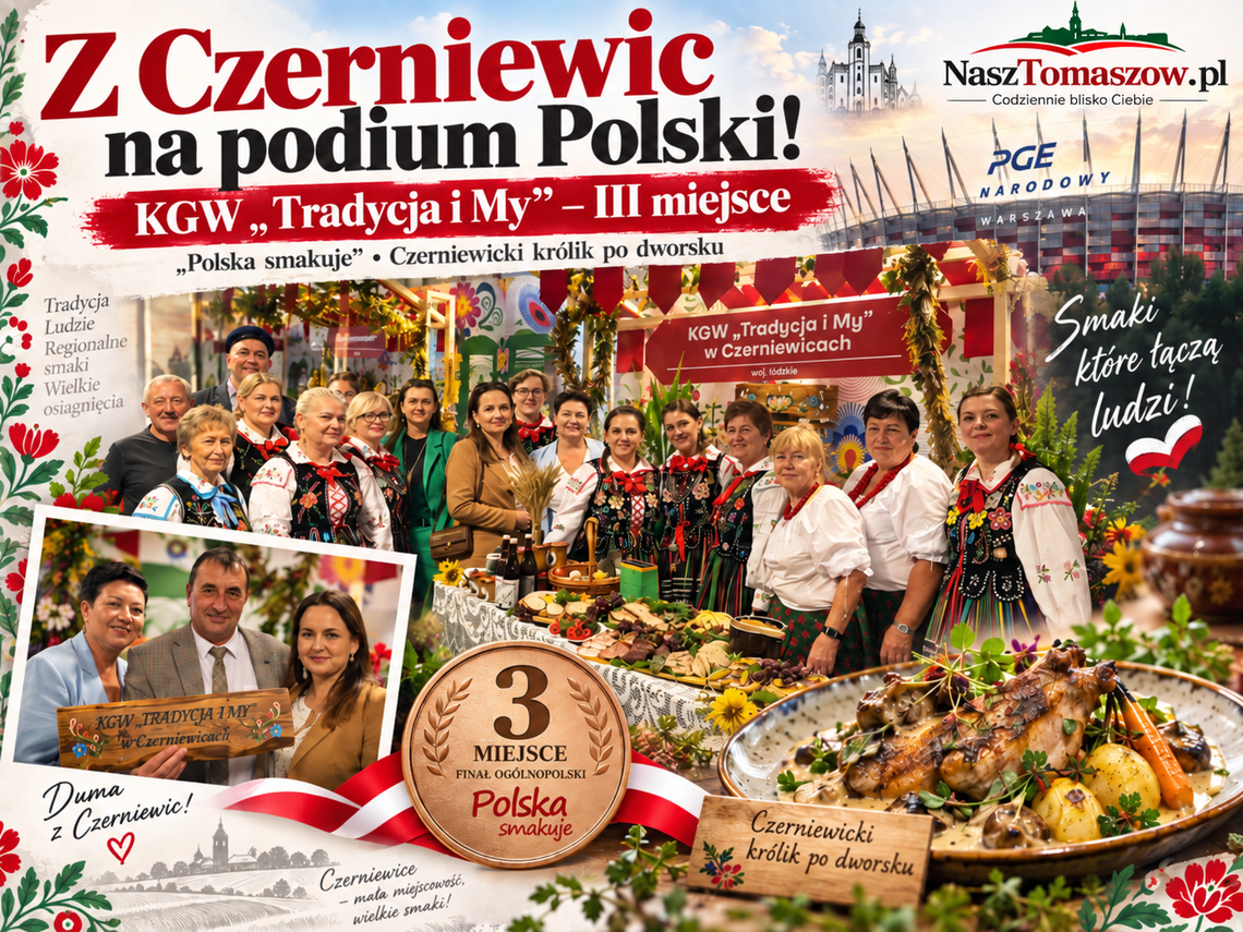 Zabrali do Warszawy smak Czerniewic. Wrócili z podium Polski! Wielki sukces KGW „Tradycja i My” Zabrali do Warszawy smak Czerniewic. Wrócili z podium Polski! Wielki sukces KGW „Tradycja i My”