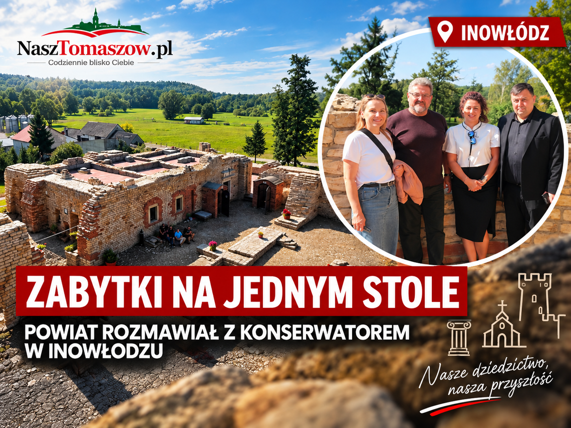 Zabytki na jednym stole. Powiat rozmawiał z konserwatorem w Inowłodzu. O które obiekty chodzi? Zabytki na jednym stole. Powiat rozmawiał z konserwatorem w Inowłodzu. O które obiekty chodzi?