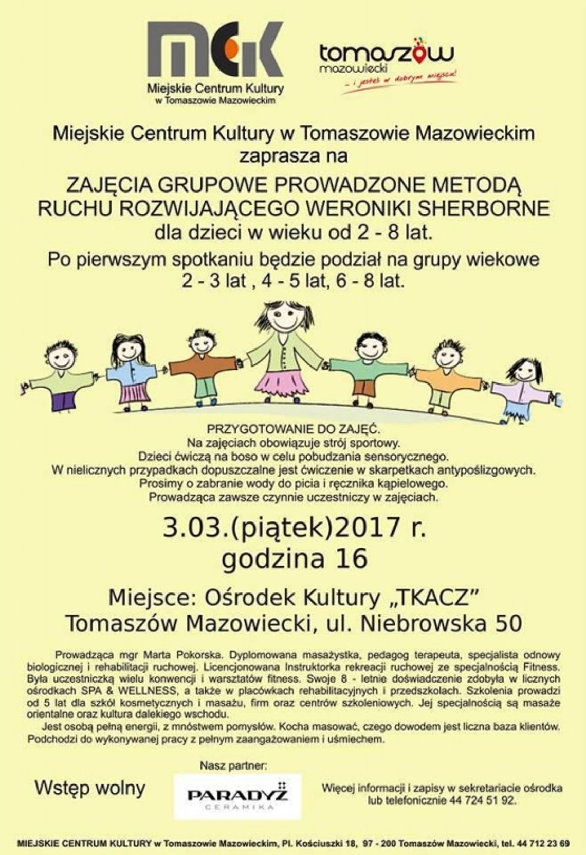 Zajęcia według metody  Weroniki Sherborne