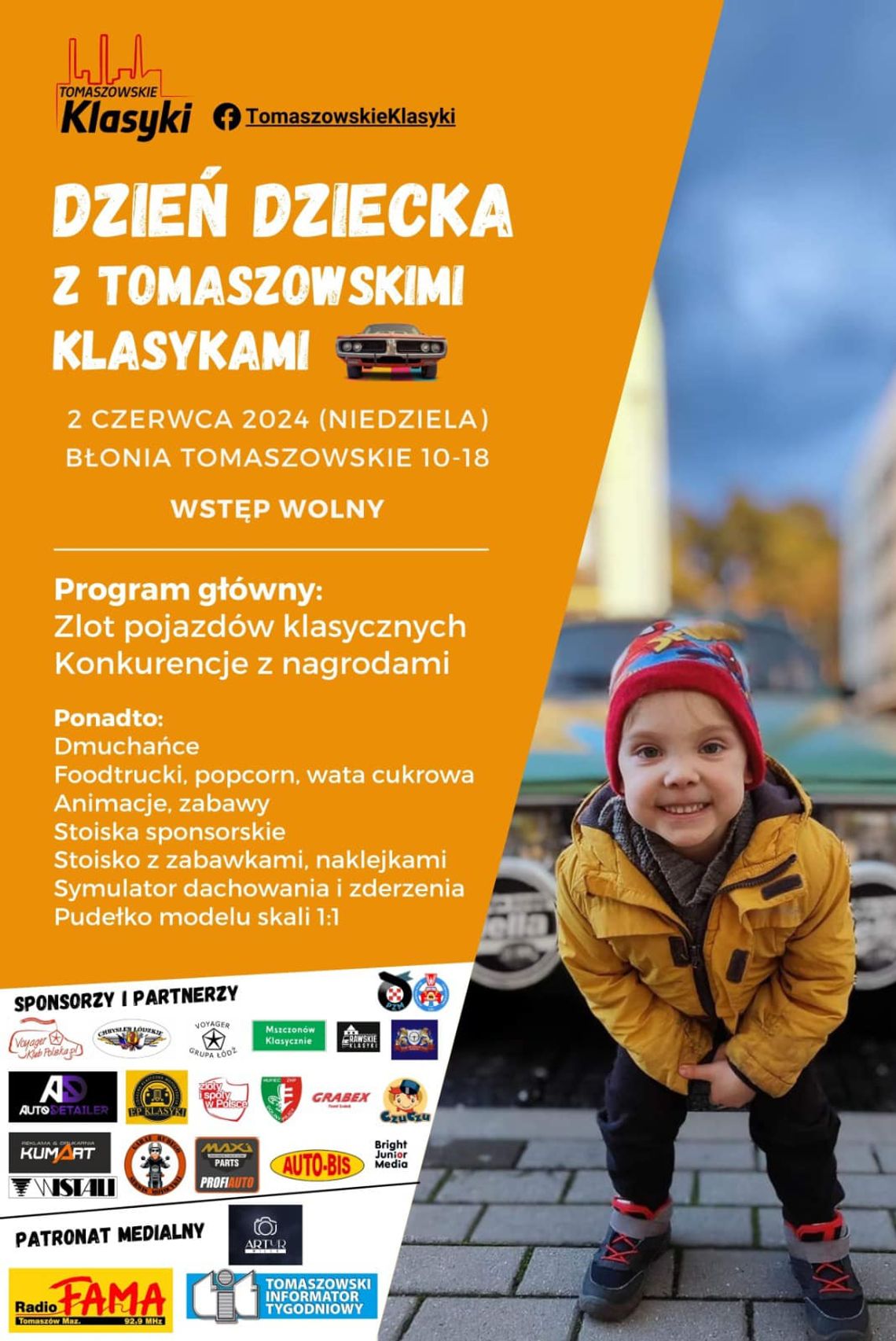 Zapraszamy na Dzień Dziecka z Tomaszowskimi Klasykami Zapraszamy na Dzień Dziecka z Tomaszowskimi Klasykami