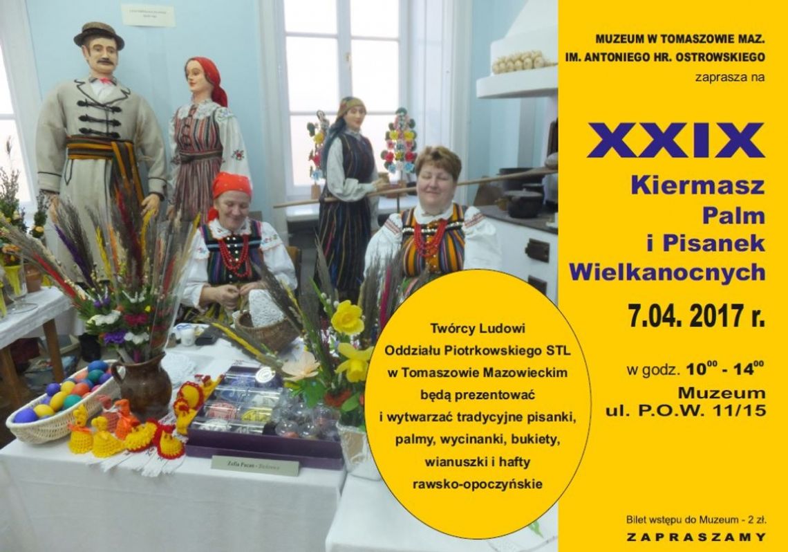 Zapraszamy na Kiermasz Palm i Pisanek Wielkanocnych