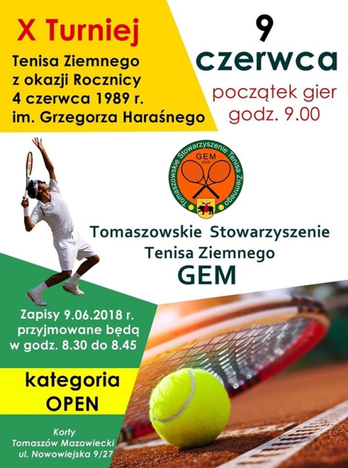 Zapraszamy na kolejny Turniej im. Grzegorza Haraśnego