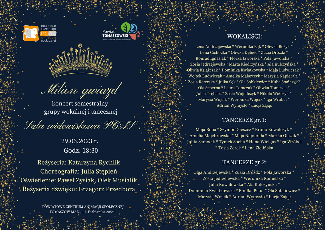 Zapraszamy na koncert semestralny „Milion gwiazd”
