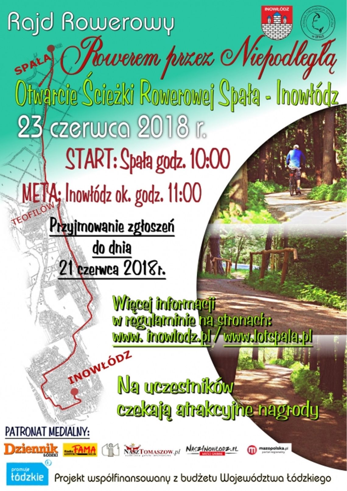 Zapraszamy na Rajd Rowerowy Rowerem przez Niepodległą Zapraszamy na Rajd Rowerowy Rowerem przez Niepodległą