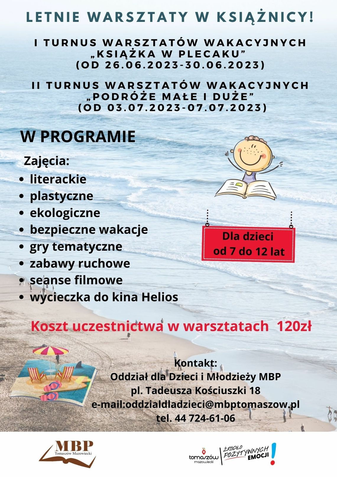 Zapraszamy na wakacyjne warsztaty biblioteczne