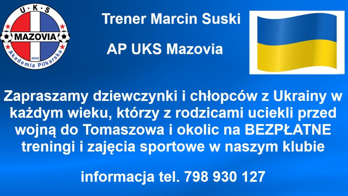 Zapraszamy na zajęcia sportowe.