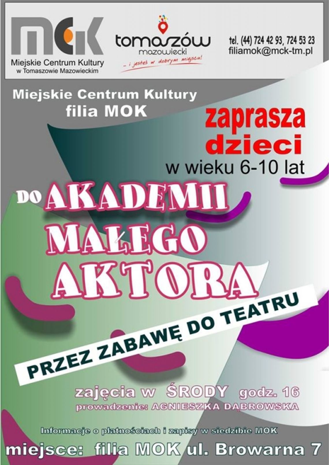 Zaproszenie do Akademii Młodego Aktora