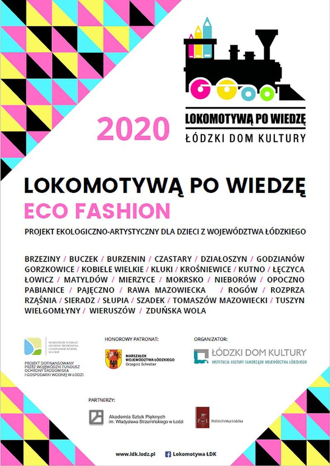 Zaproszenie do udziału w projekcie ekologiczno-artystycznym "Lokomotywą po wiedzę - eco fashion" dla dzieci w wieku 7 - 14 lat