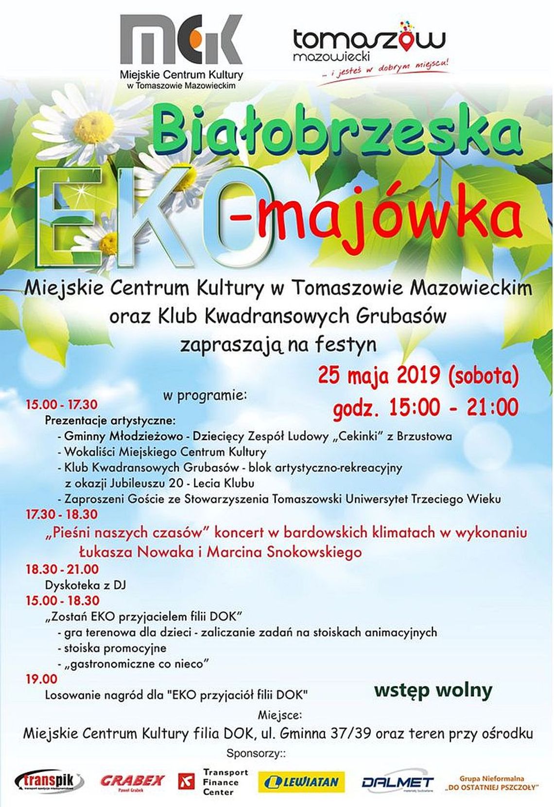 Zaproszenie na "Białobrzeską EKO Majówkę"