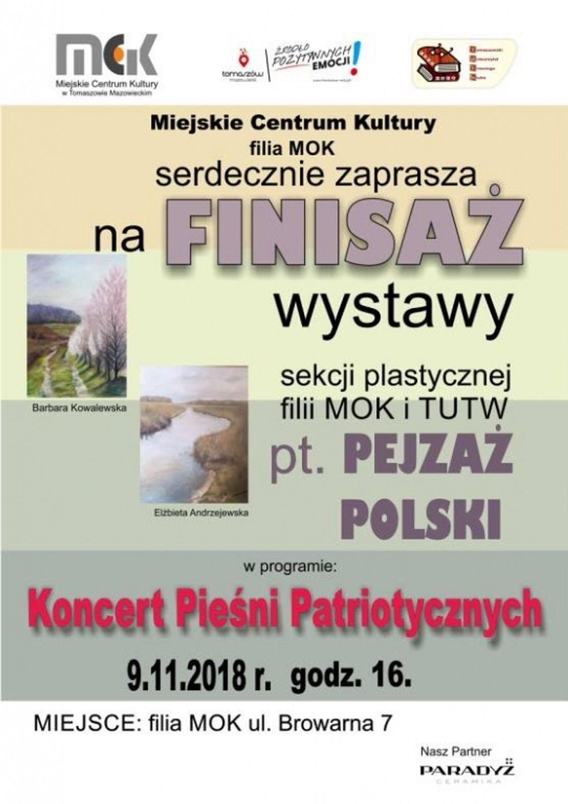 Zaproszenie na finisaż wystawy "Pejzaż Polski"