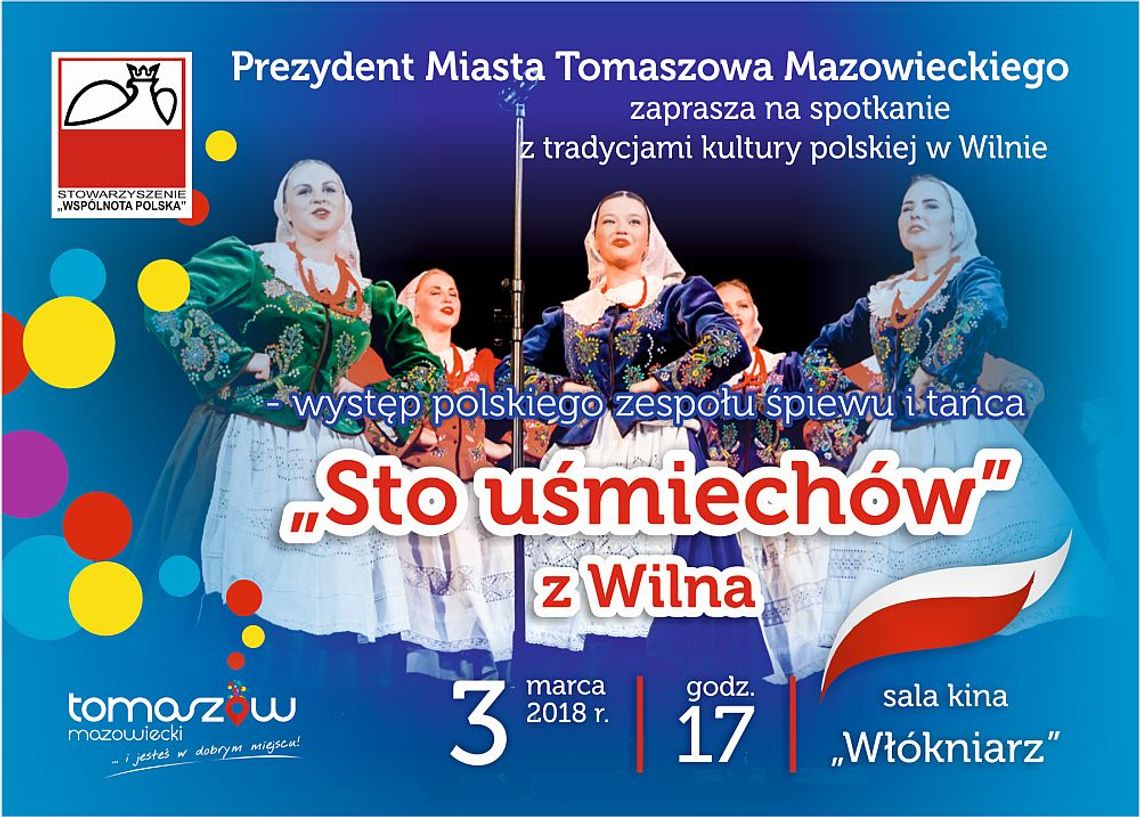 Zaproszenie na koncert „Sto uśmiechów” z Wilna. Koncert dla seniorów