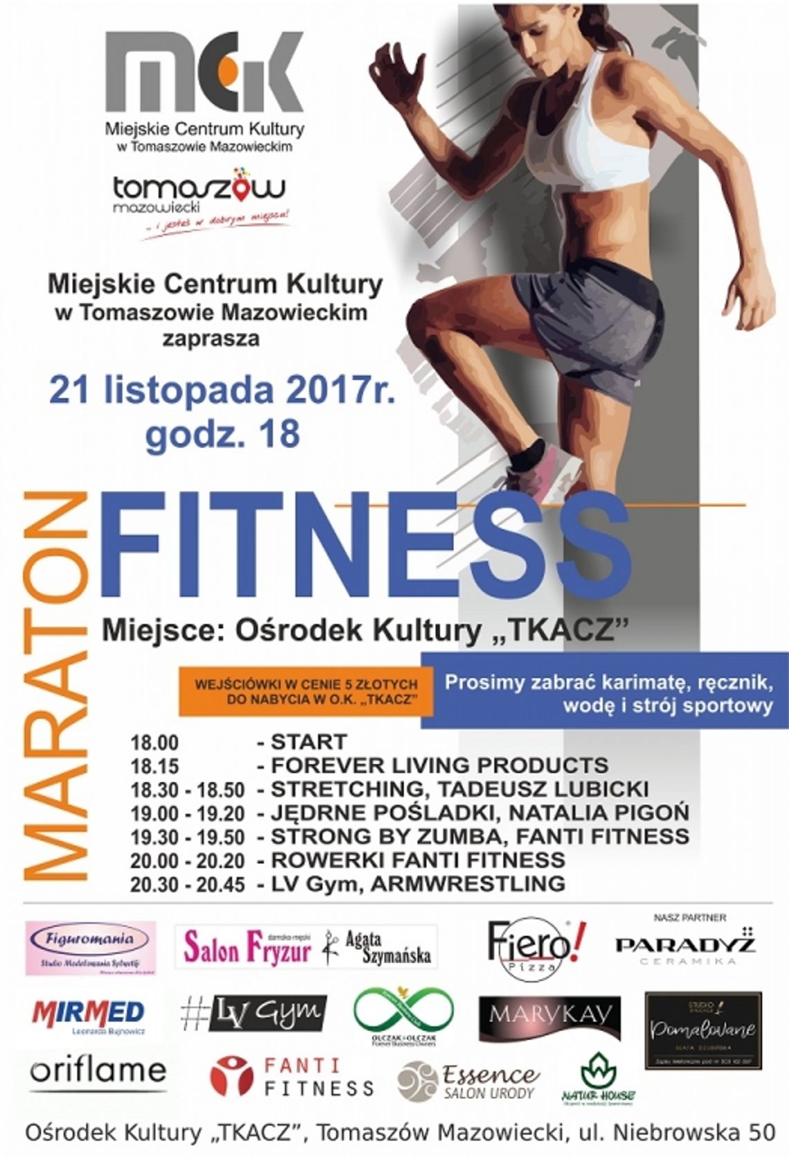 Zaproszenie na Maraton Fitness