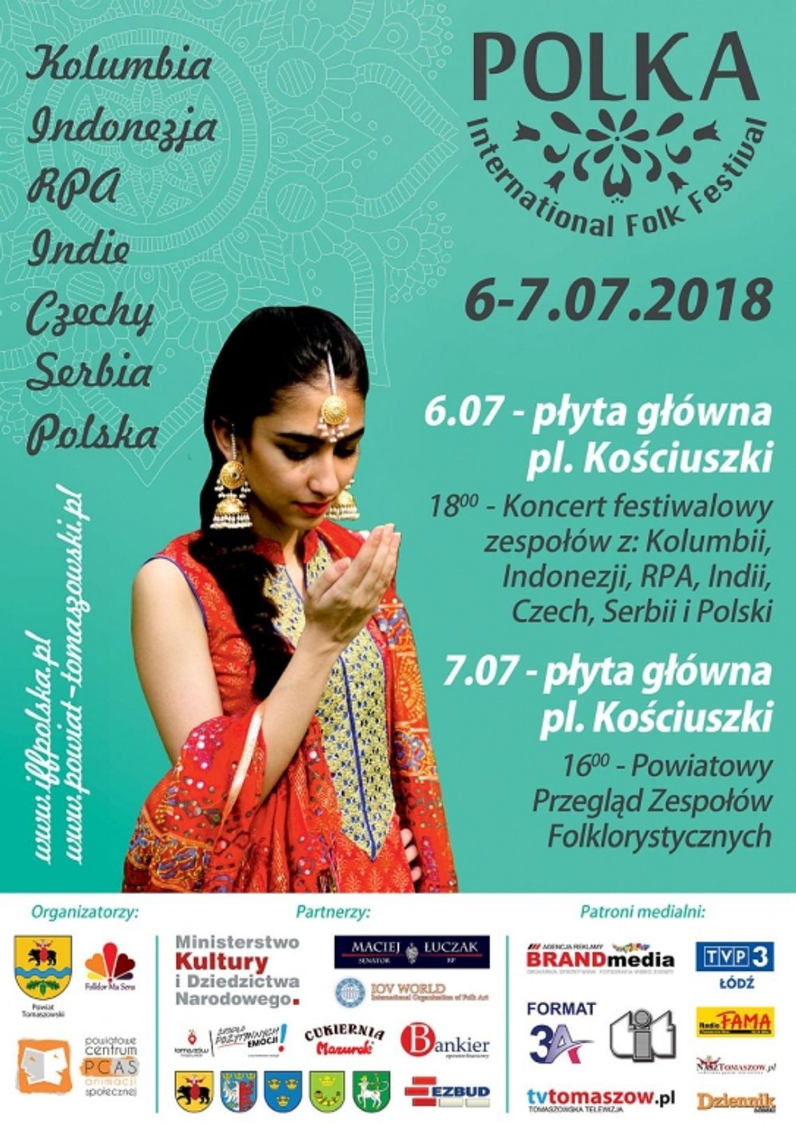 Zaproszenie na Międzynarodowy Festiwal Folklorystyczny "Polka" i Powiatowy Przegląd Zespołów Folklorystycznych