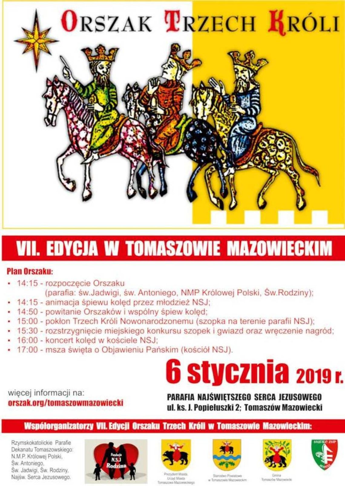 Zaproszenie na Orszak Trzech Króli – VII edycja w Tomaszowie Mazowieckim Zaproszenie na Orszak Trzech Króli – VII edycja w Tomaszowie Mazowieckim