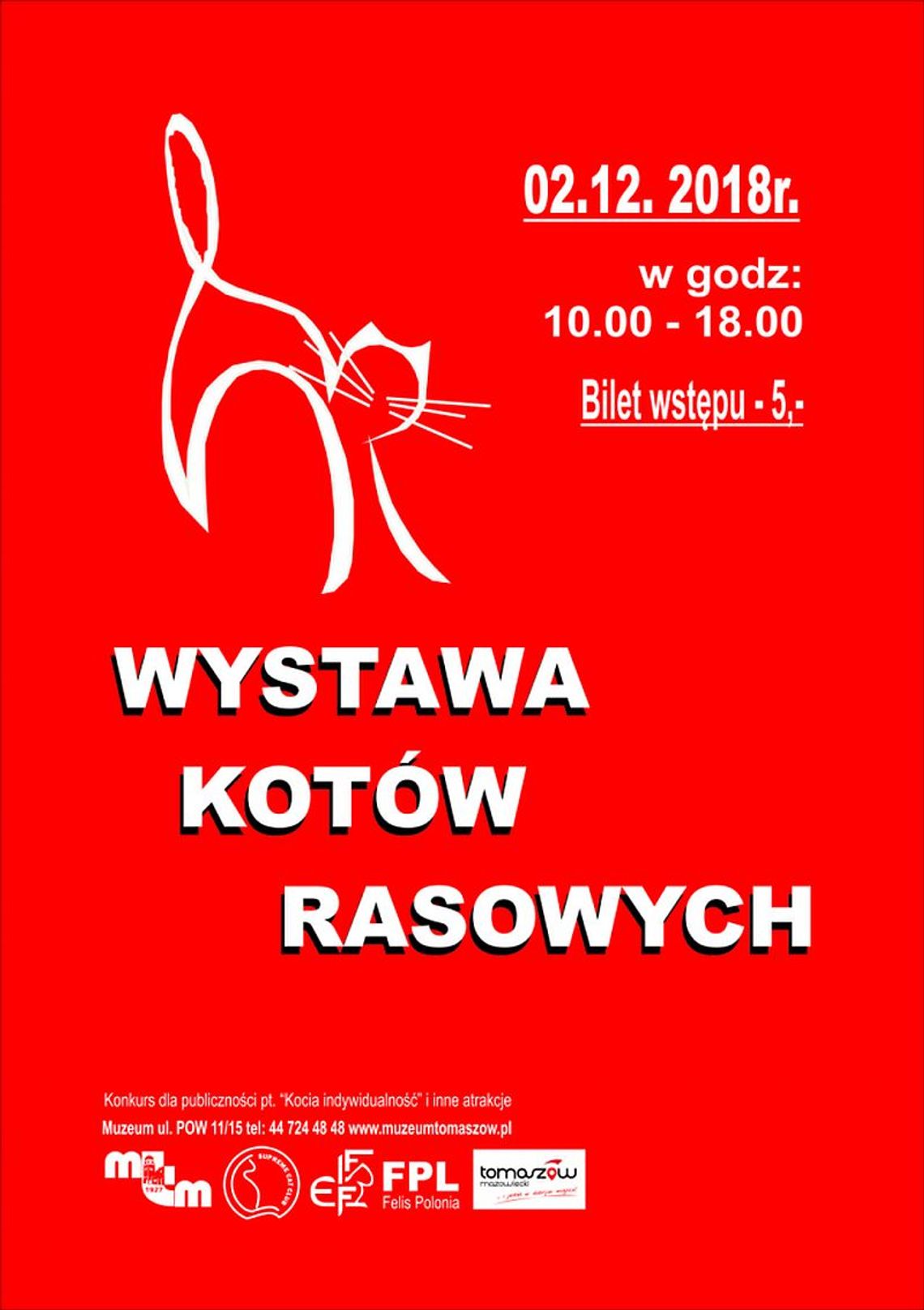Zaproszenie na pokaz kotów rasowych w Muzeum im. Antoniego hr. Ostrowskiego Zaproszenie na pokaz kotów rasowych w Muzeum im. Antoniego hr. Ostrowskiego