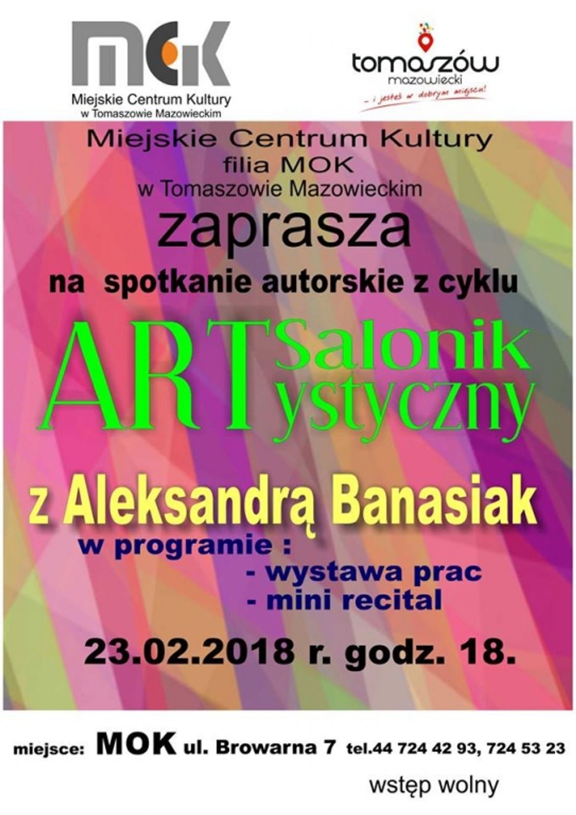 Zaproszenie na Salonik ARTystyczny w filii MOK