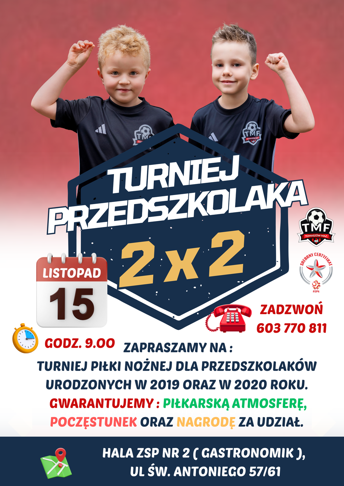 ZAPROSZENIE NA TURNIEJ PIŁKARSKI PRZEDSZKOLAKÓW! ZAPROSZENIE NA TURNIEJ PIŁKARSKI PRZEDSZKOLAKÓW!