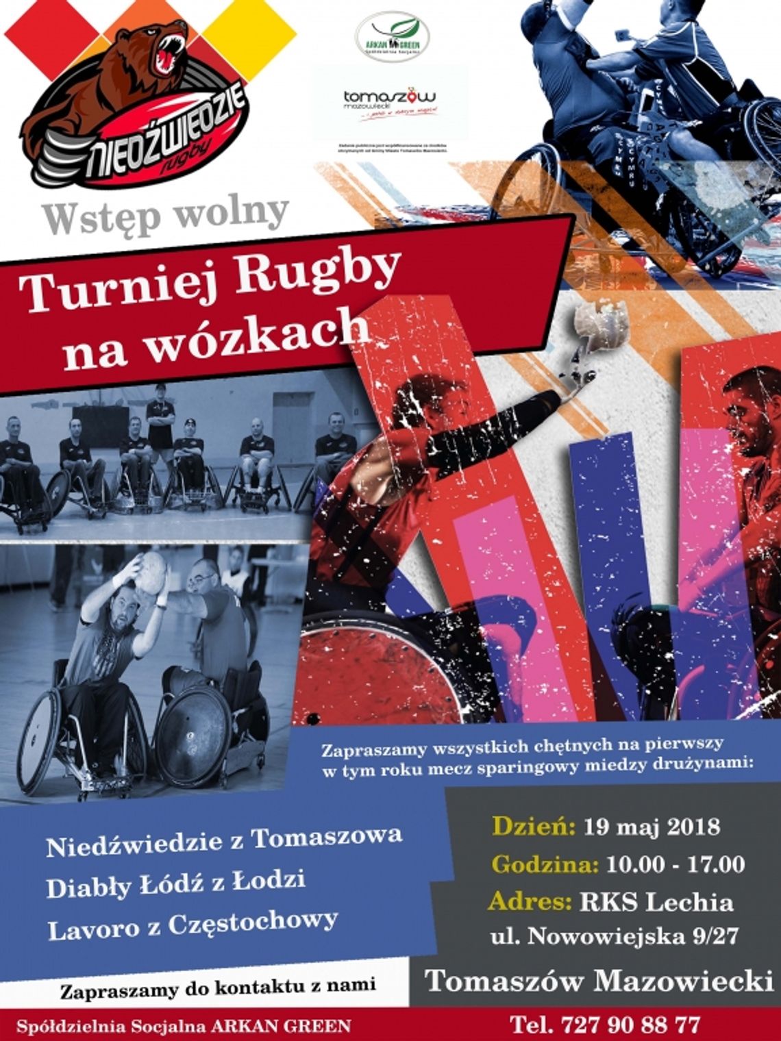 Zaproszenie na Turniej rugby na wózkach