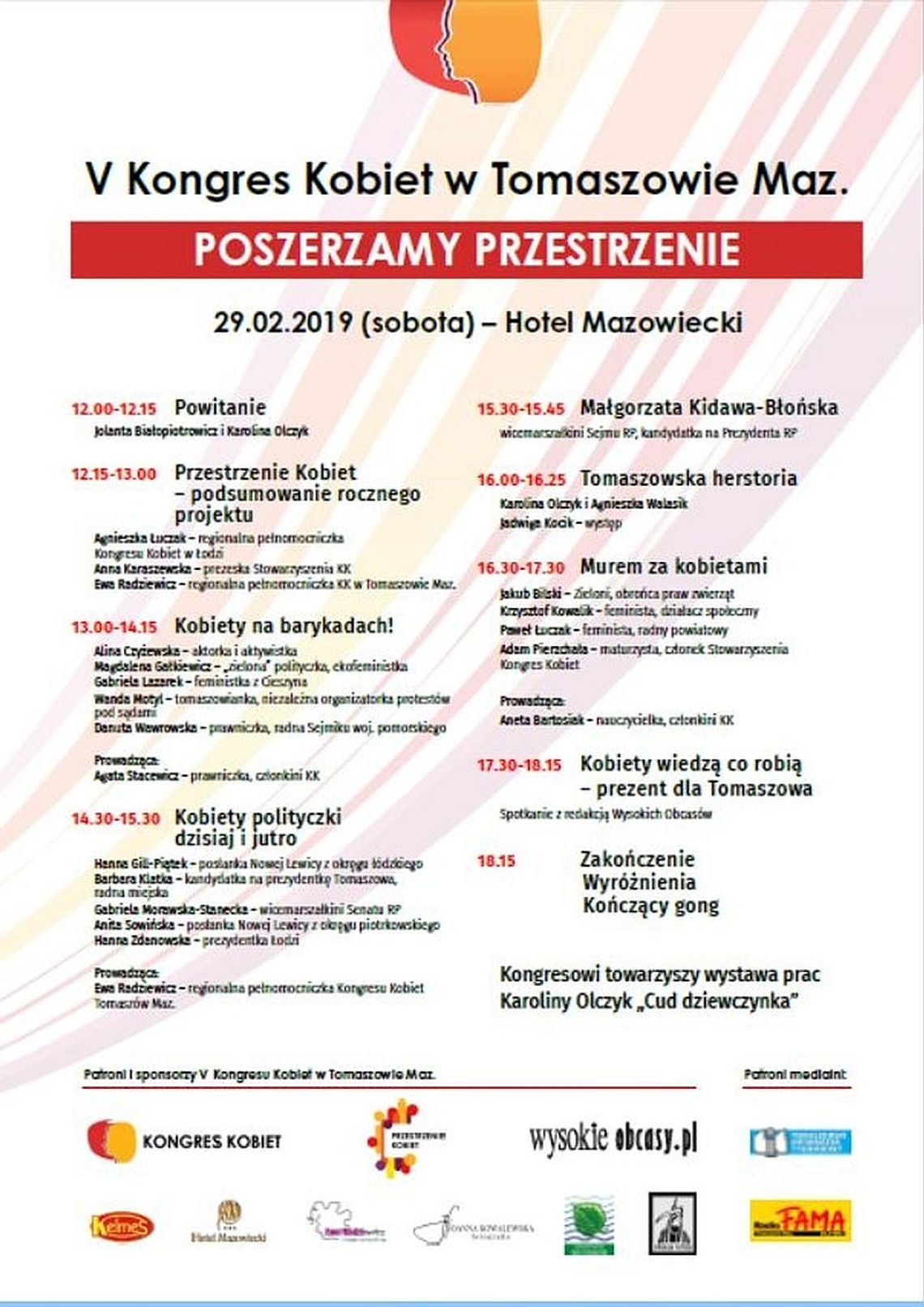 Zaproszenie na V Kongres Kobiet z udziałem M. Kidawy-Błońskiej