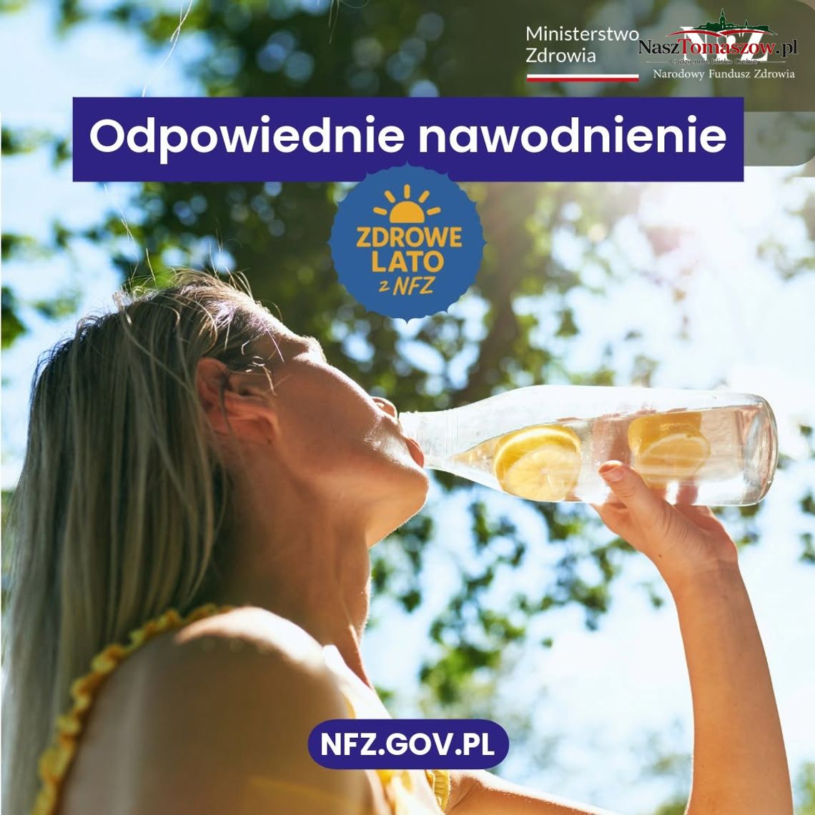 Żar nadciąga nad Tomaszów. NFZ ostrzega: upał może zabić