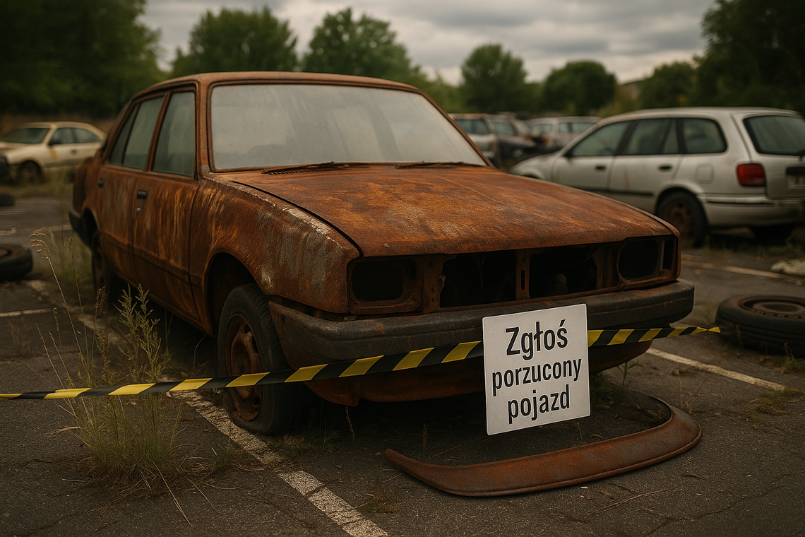 Zgłoś porzucony pojazd – zadbajmy o wspólną przestrzeń