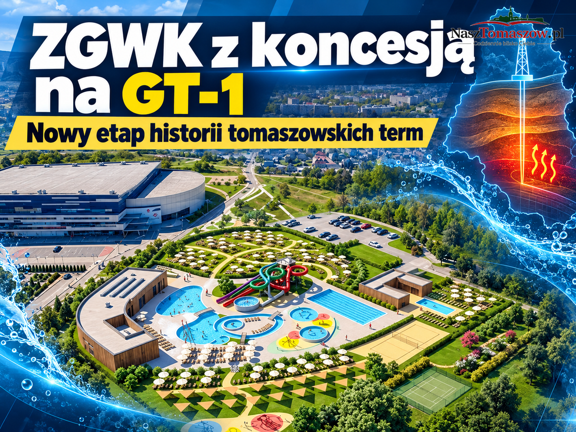 ZGWK dostał koncesję na wodę z GT-1. To nowy etap historii tomaszowskich term