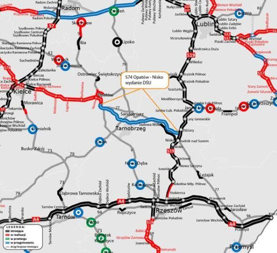 Zielone światło dla S74 Opatów–Nisko. Co to oznacza dla Tomaszowa Mazowieckiego i planowanej S12?