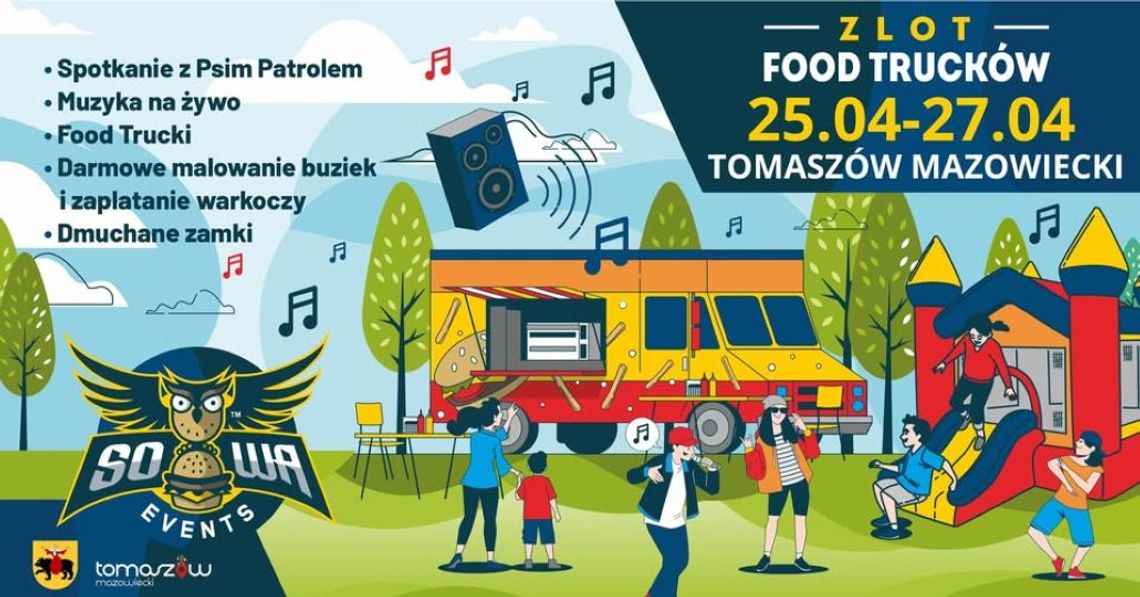 Zlot Food Trucków w Tomaszowie Mazowieckim!