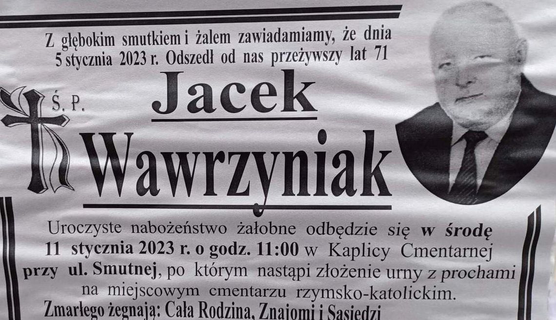 Zmarł Jacek Wawrzyniak