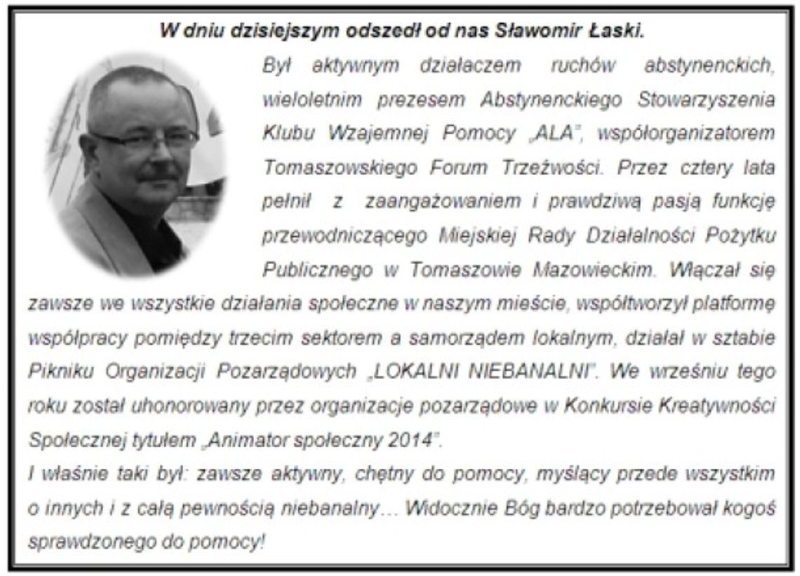 Zmarł Sławomir Łaski